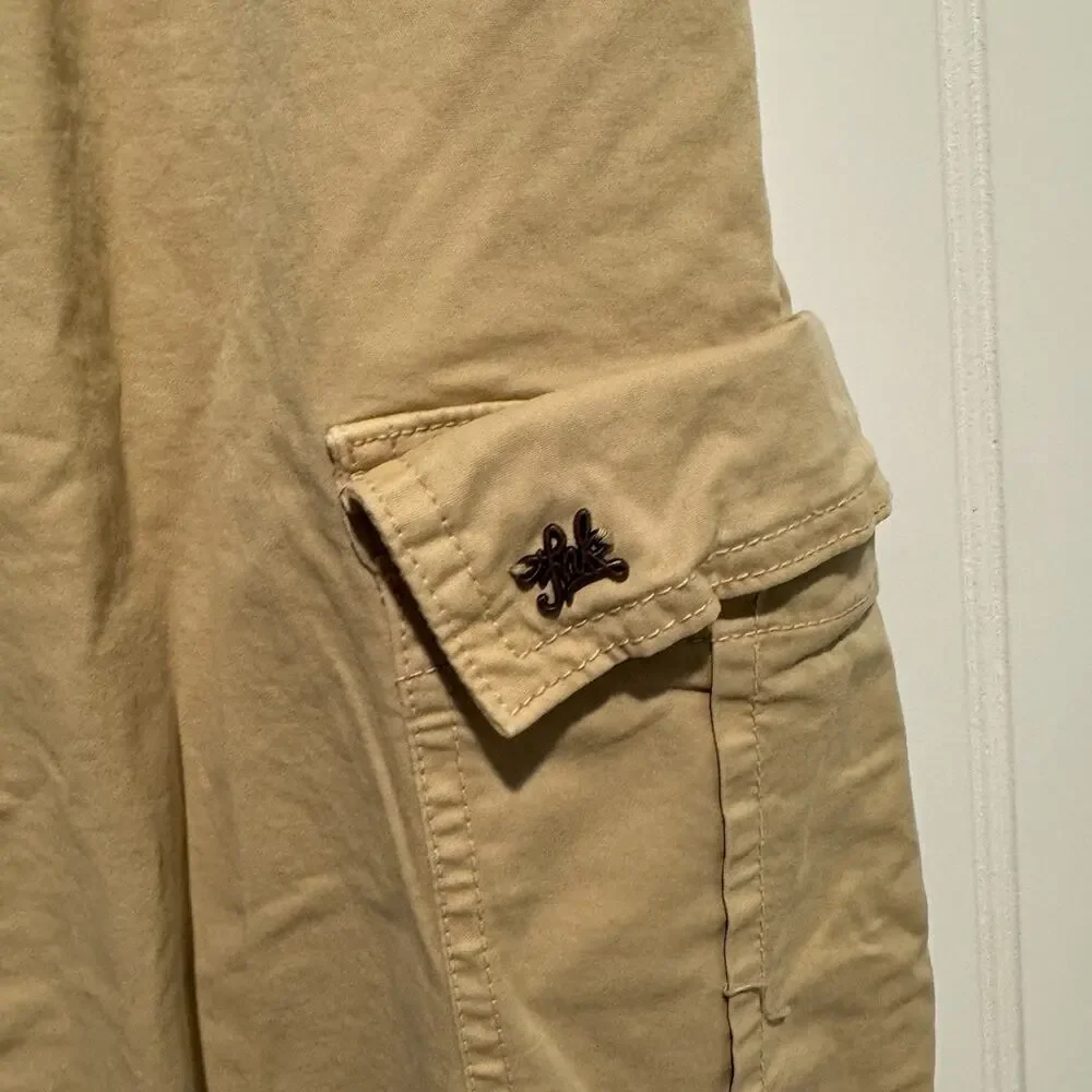 Funky Buddha Khaki Cargo Pants Tapered Leg Mens Medium
